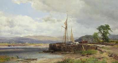 Estuaire avec bateaux échoués - John Syer Snr.